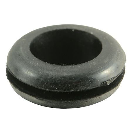 Midwest Fastener 1/2" x 13/16" x 9/32" x 1/16" Black Rubber Grommets 20PK 64365